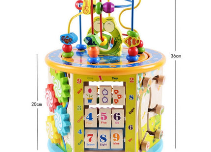 Multi-functional Wooden Gaming Treasure Box Toy, Multi-functional
