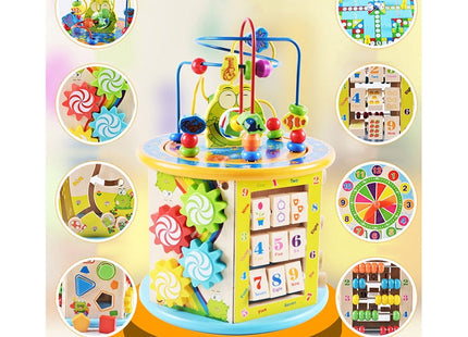 Multi-functional Wooden Gaming Treasure Box Toy, Multi-functional