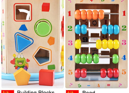 Multi-functional Wooden Gaming Treasure Box Toy, Multi-functional