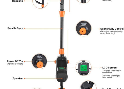 MD1008A Underground Metal Detector Children Toy Detector with LCD Screen, Measuring Range: 10cm, MD1008A