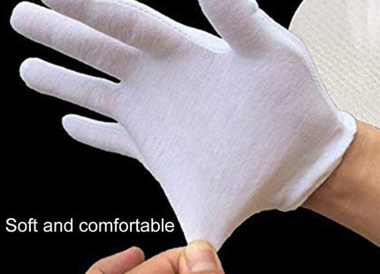 12 Pairs Pure Cotton Working Gloves, Thin Section, Thin Section