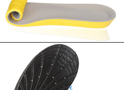 1 Pair PU Breathable Soft Sports Shock-absorbing Insole Sweat-absorbent Foot Pad Elastic Shoe Insert, Size: M(6-9 Yards), Size: M(6-9 Yards)