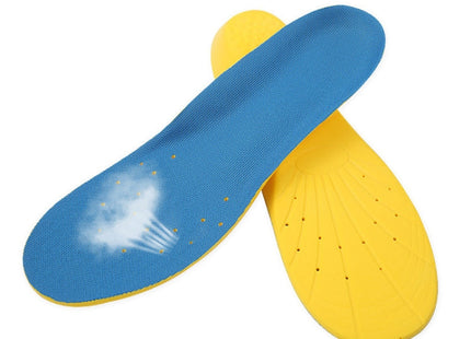 1 Pair PU Breathable Soft Sports Shock-absorbing Insole Sweat-absorbent Foot Pad Elastic Shoe Insert, Size: M(6-9 Yards), Size: M(6-9 Yards)