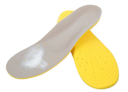 1 Pair PU Breathable Soft Sports Shock-absorbing Insole Sweat-absorbent Foot Pad Elastic Shoe Insert, Size: M(6-9 Yards), Size: M(6-9 Yards)