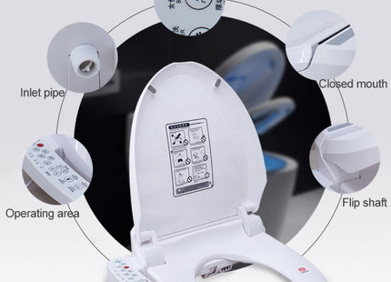 Universal Bathroom Automatic Flushing Drying Massage Intelligent Toilet Cleaner Cover