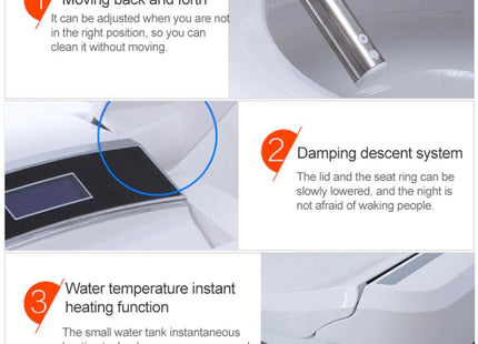 Universal Bathroom Automatic Flushing Drying Massage Intelligent Toilet Cleaner Cover