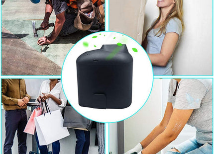 Portable Creative Hanging Waist USB Fan with Three Adjustable Wind Speed, Black, Grey