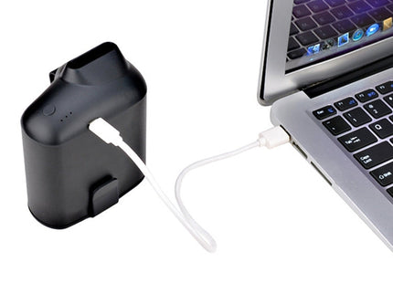 Portable Creative Hanging Waist USB Fan with Three Adjustable Wind Speed, Black, Grey