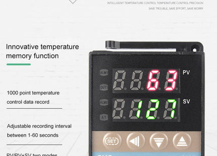 REX-C100 Thermostat + Thermocouple + SSR-40 DA Solid State Module Intelligent Temperature Control Kit, 40DA