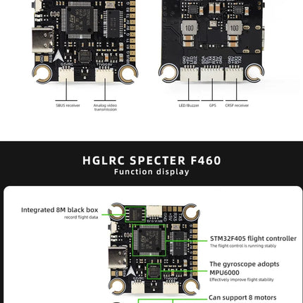 HGLRC Specter F405 V2 Flight Controller