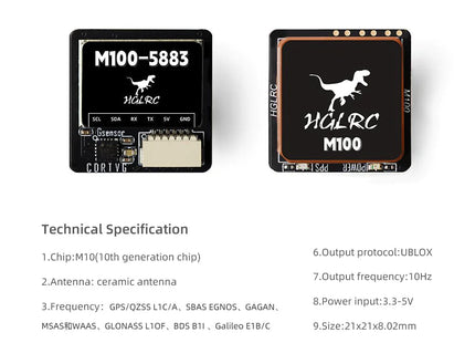 HGLRC M100-5883 GPS Module