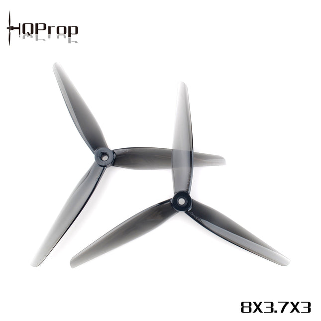 HQProp 8X3.7X3 Grey -2CCW 2CW