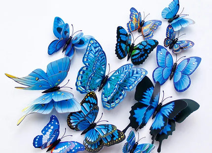 Double Layer 3D Butterfly Wall Stickers