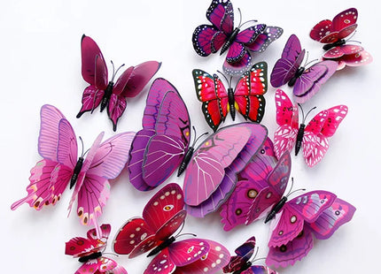 Double Layer 3D Butterfly Wall Stickers