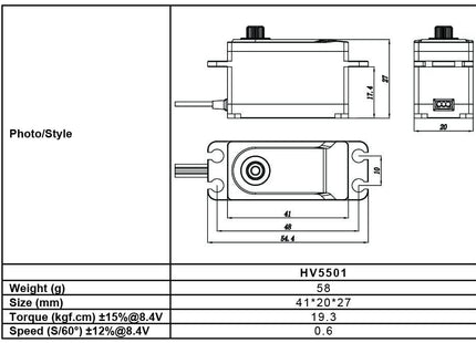 FrSky Xact HV5501 LOW HV 8.4V Servo