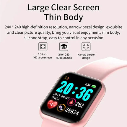 D20 Y68 Smart Watch, Waterproof Fitness Tracker for Android and iOS