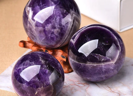 Natural Dream Amethyst Ball Polished Globe
