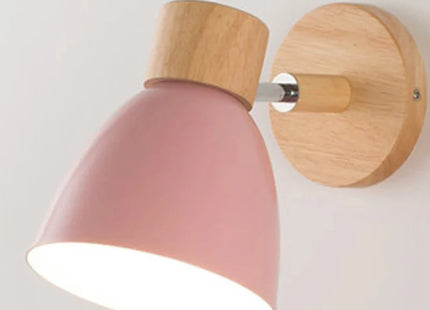 Wooden Wall Lamp With Switch
