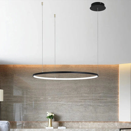 Modern led chandelier circle lights