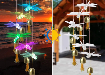Wind Chime Light Color Changing Waterproof Hanging Solar Light