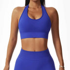 M / Blue halter bra