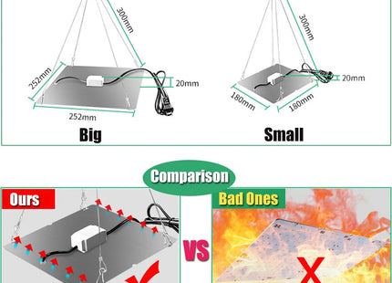 LED Plant Grow Light 1000W/2000W Full Spectrum Hydroponic