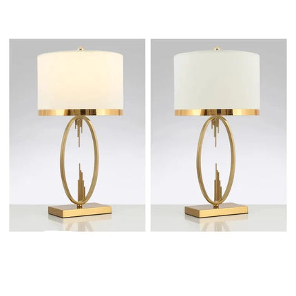 Modern Metal Pipe Shape Table Lamps