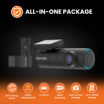 Road Angel Halo Spark Dual 1080p Front & Rear Dash Cam