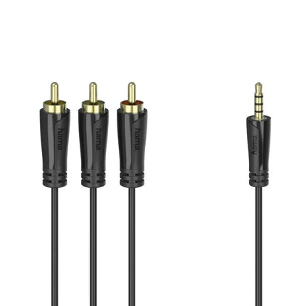 Hama Gold Plated Composite RCA to 3.5mm 4-Pole Jack Camcorder Cable 1.5 Metre
