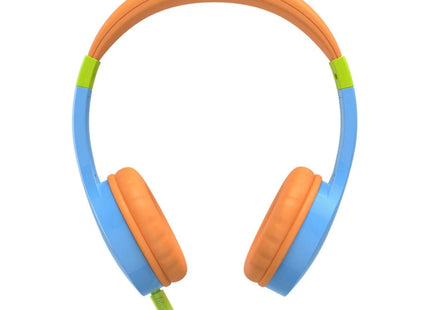 Hama Kids Guard On-Ear Wired Headphones, Blue/Orange