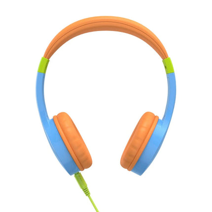 Hama Kids Guard On-Ear Wired Headphones, Blue/Orange