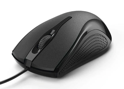 Hama MC-200 Wired USB Optical 3-Button Mouse, Black