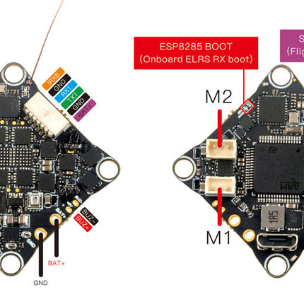Happymodel CrazyF405HD ELRS AIO 12A Flight Controller