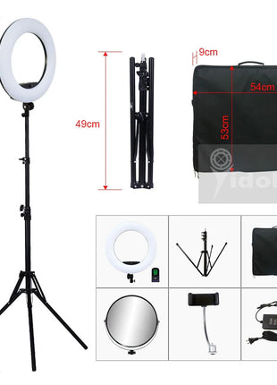96W Ring Light Photography Led Ring Lamp 2700-10000k With Mobile Holder Tripod Stand Ringlight kit For Live Video Streaming