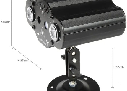 Stage DJ Party Laser Projector Disco Voice Controlled Strobe Lights