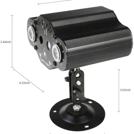 Stage DJ Party Laser Projector Disco Voice Controlled Strobe Lights