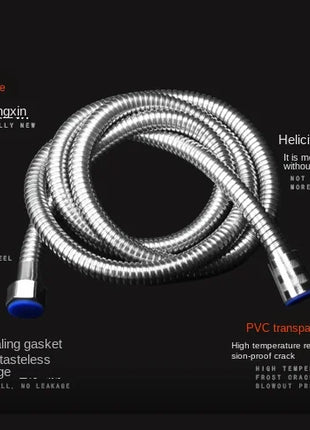 1 / 1.5/2/3/4/5/10 M Shower Pipe Shower Head Water Heater Stainless Steel Hose General Metal Hose  Hose Water Softener