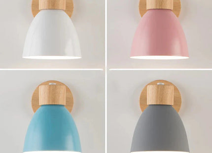 Wooden Wall Lamp With Switch