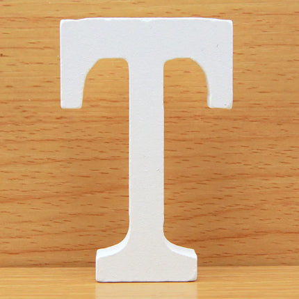 8 CM  White Wooden Letters