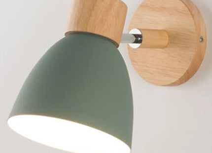 Wooden Wall Lamp With Switch