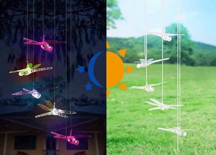 Wind Chime Light Color Changing Waterproof Hanging Solar Light