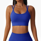M / Blue crossed bra