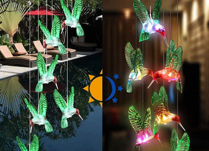 Wind Chime Light Color Changing Waterproof Hanging Solar Light