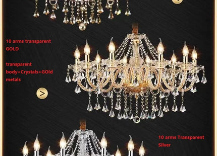 Large Villa 24/32/36/48 Lamps Crystal Chandelier Stair Long Lighting Fixture