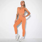 M / v-bra+Leggings-orange