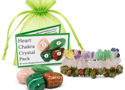 Heart Chakra Healing Crystals & Bracelets Collection