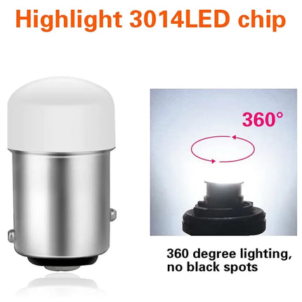 1 PCS P21/5W Ba15S 1156 LED Bulb