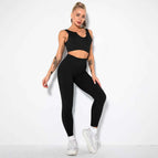 S / v-bra+Leggings-black