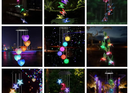 Wind Chime Light Color Changing Waterproof Hanging Solar Light
