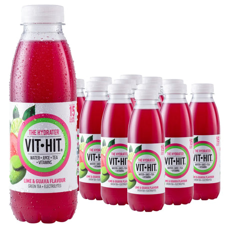 12 x Vit Hit The Hydrater Lime & Guava Flavour 500Ml